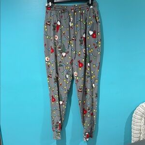 Festive Gray Women's Pajama Pants